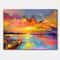 Designart - Sunset Painting With Colorful Reflections I - Modern & Contemporary Canvas Wall Art Print